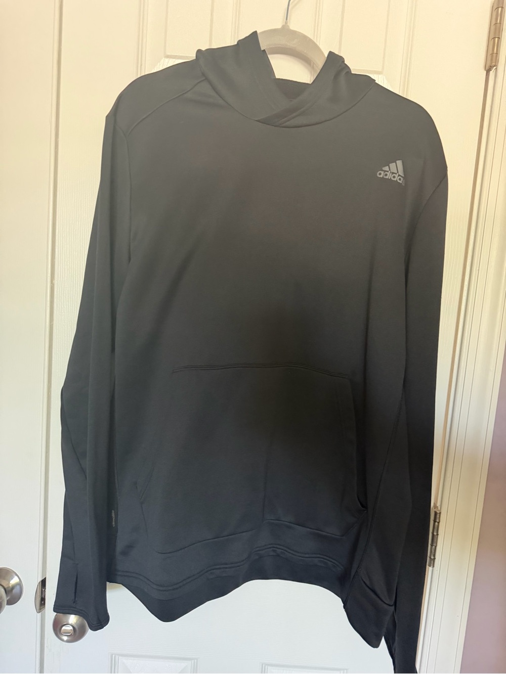 adidas Men’s Black Pullover Sweatshirt with Logo
